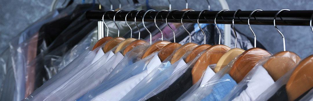 dry cleaning clothes